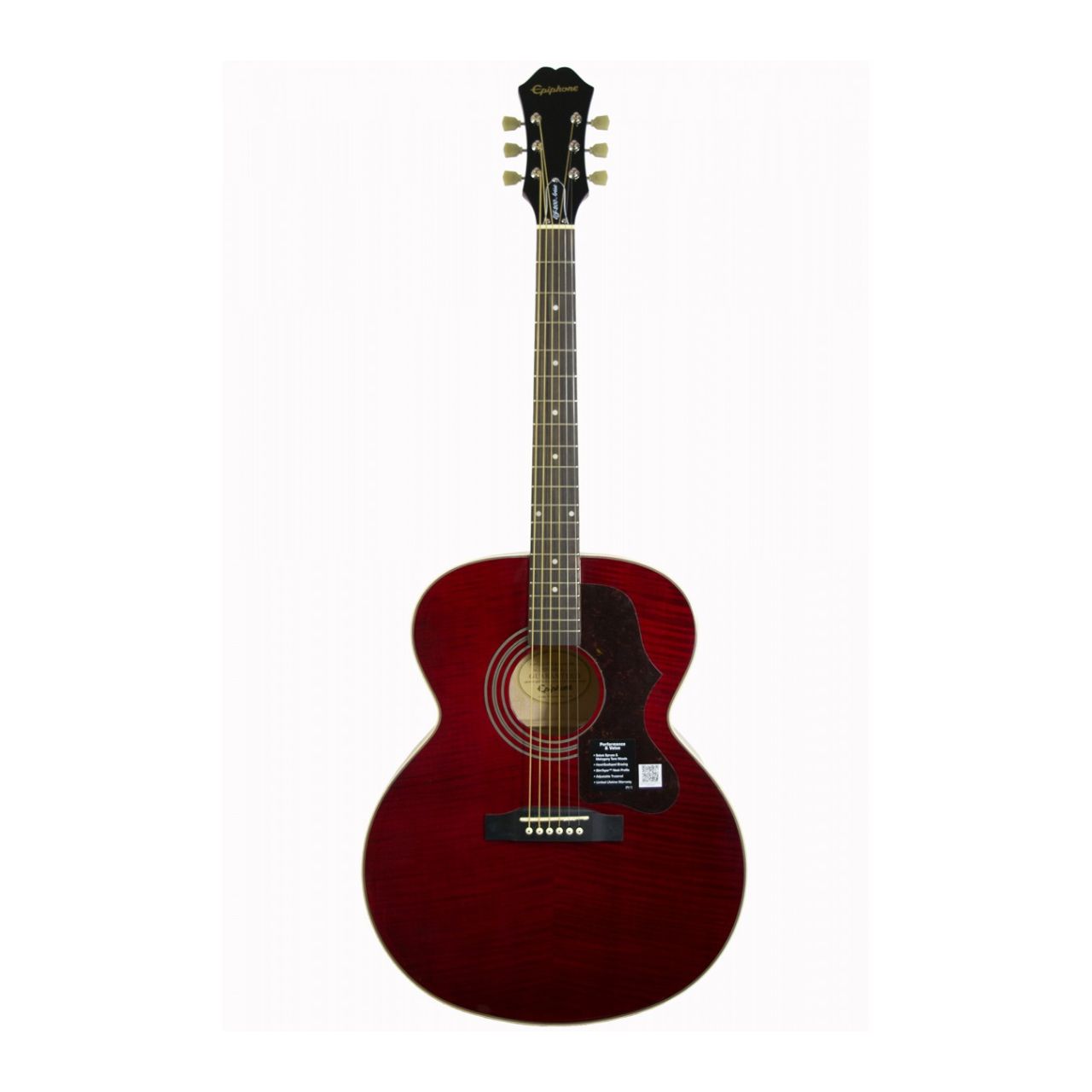 Epiphone EJ200 Artist Acoustic Westerngitarre in Wine Red