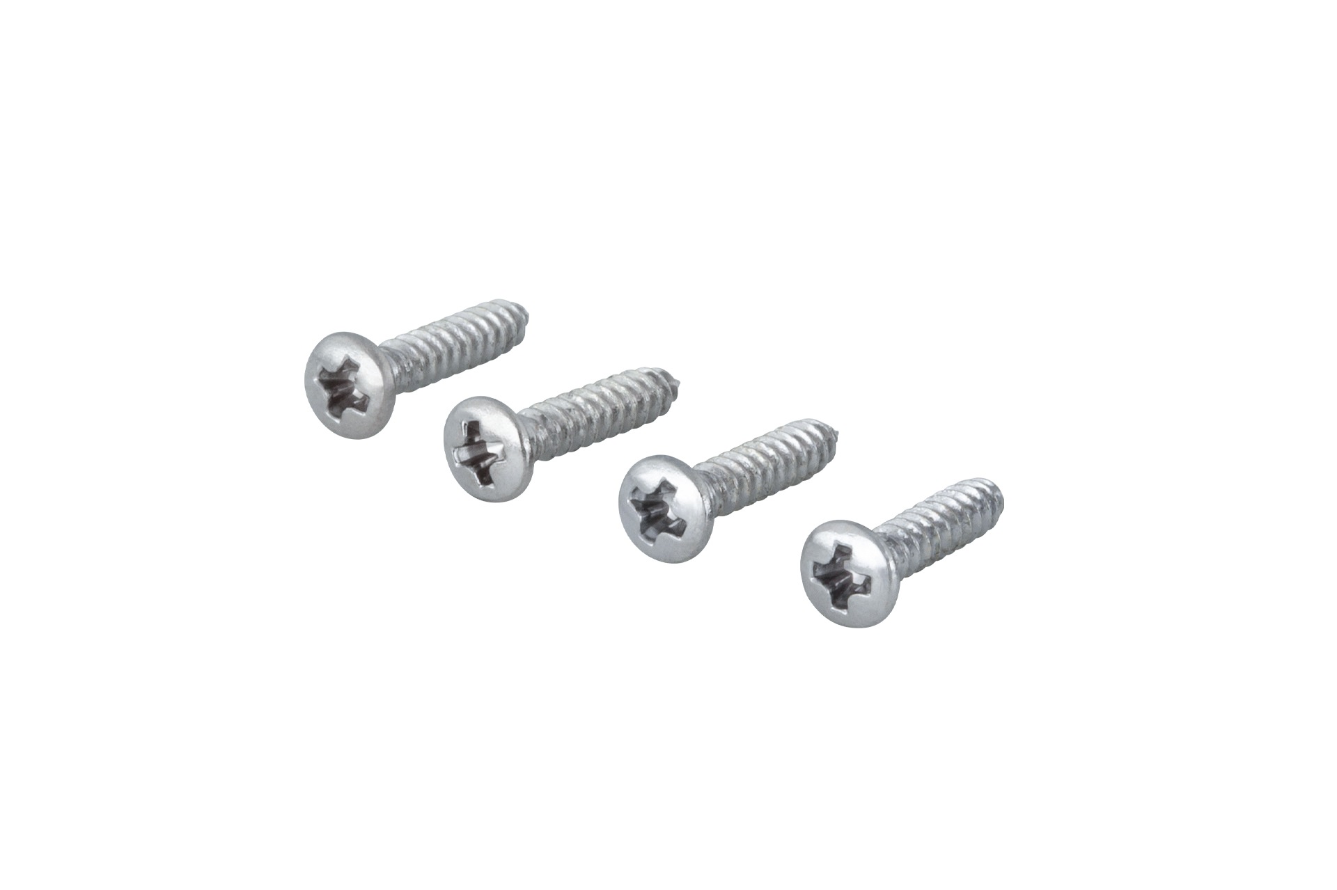 Countersunk Screw for String Retainer, 2,2 mm x 13 mm, 4 pcs. - Chrome