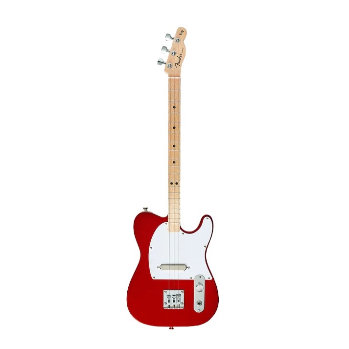 Pro Electric Fender Telecaster Red, 3-String E-Gitarr