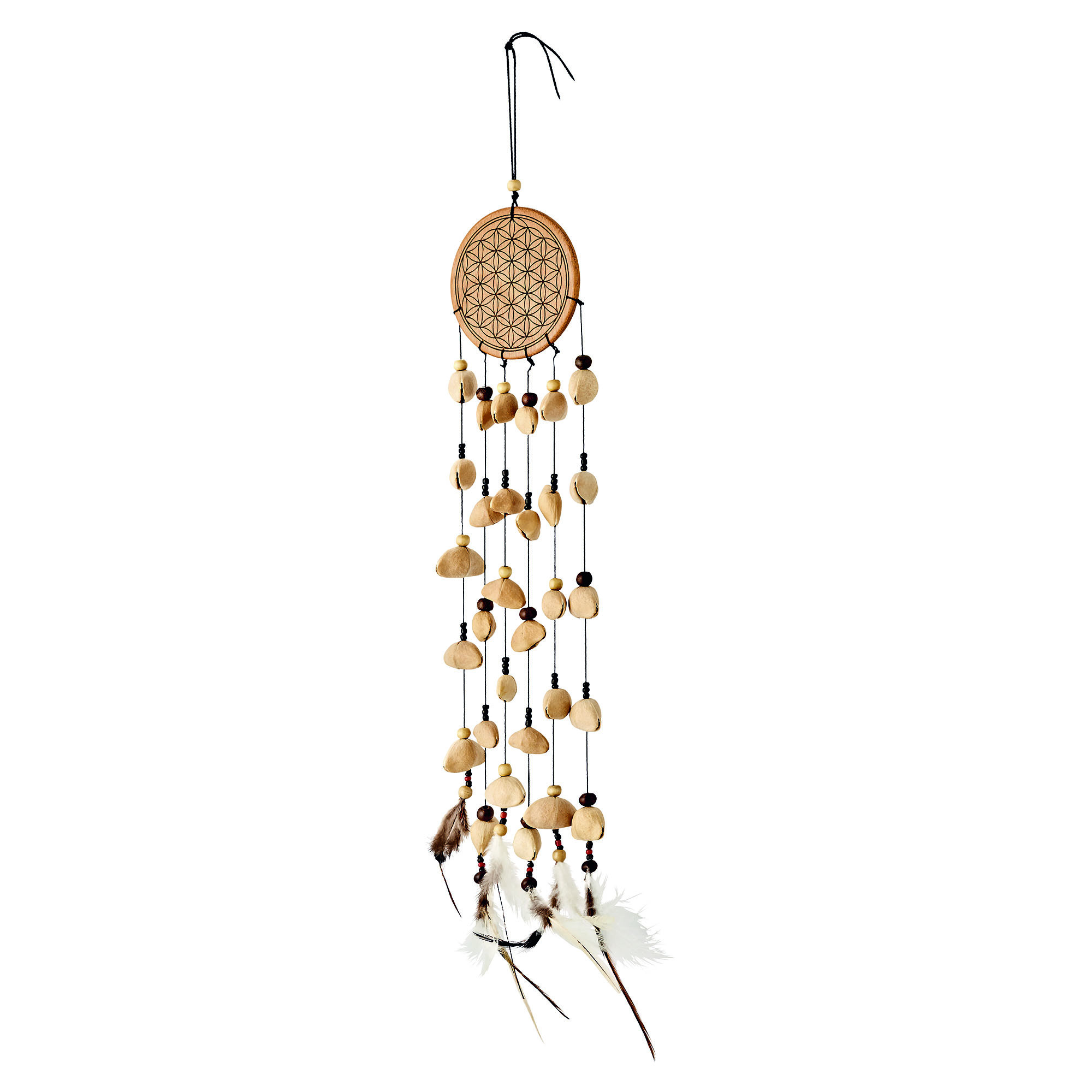 Small Flower of Life Kenari Chimes - 6 Cords