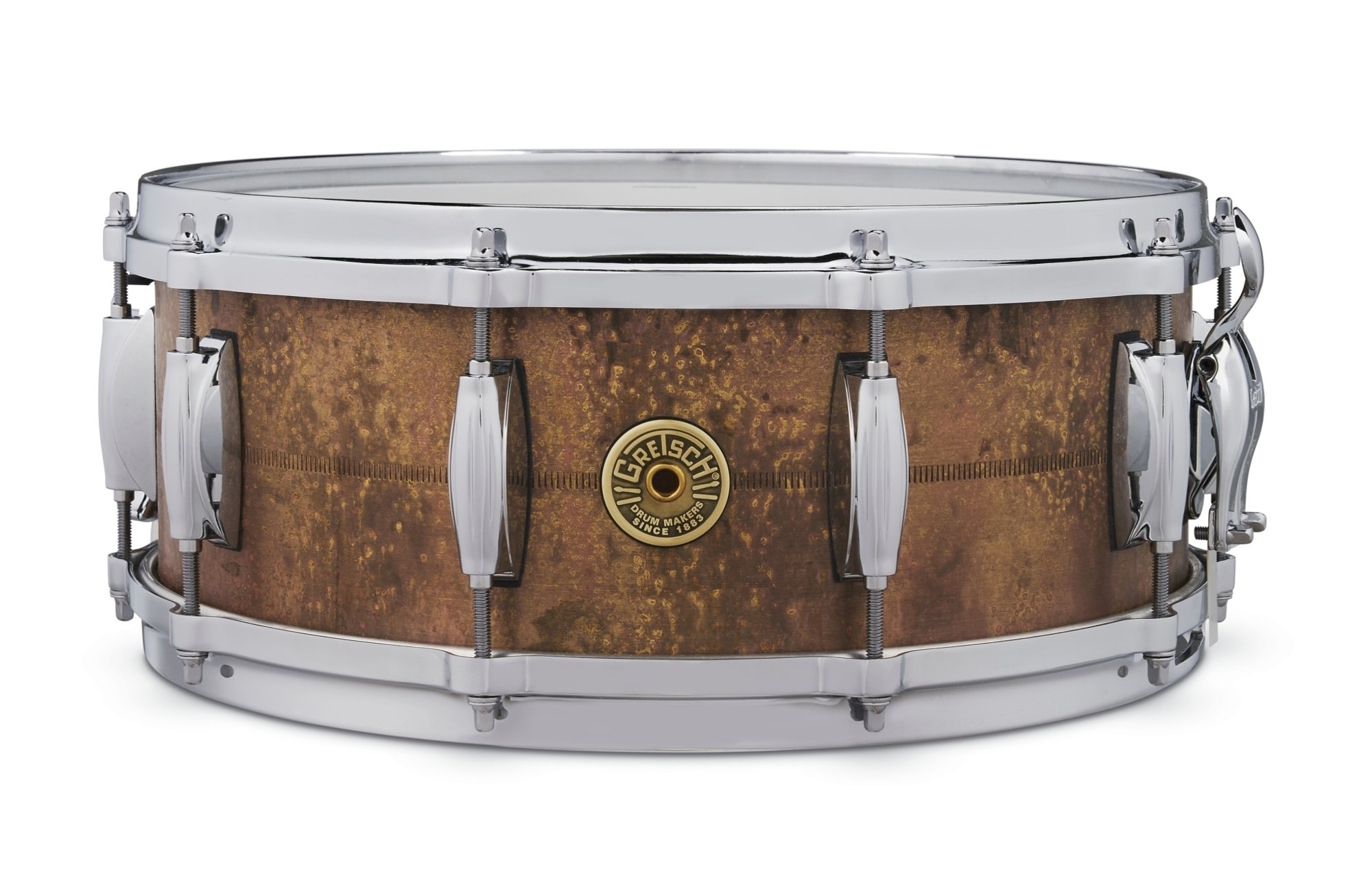 GAS5514-KC Snare Drum 14" x 5,5" Braun|mehrfarbig - 1A Showroom Modell