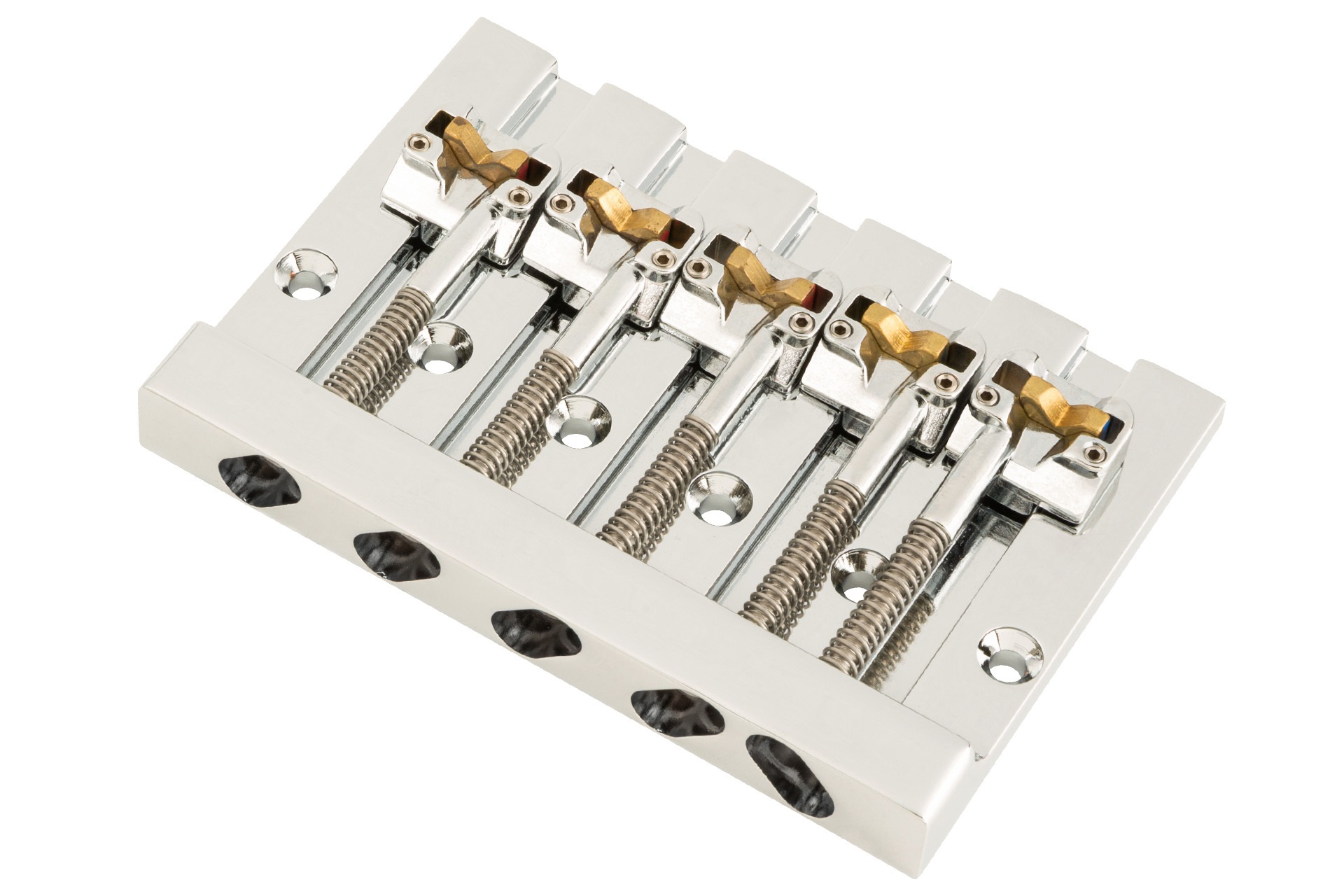 HIPSHOT 5 String KickAss Bass Bridge - Mounting Style I - Nickel