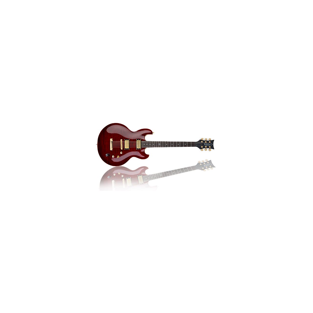 Imperial FM Transparent Wine - E-Gitarre "Showroom Modell"