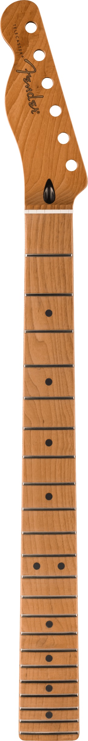 Satin Roasted Maple Telecaster® LH Neck, 22 Jumbo Frets, 12", Maple, Flat Oval Shape