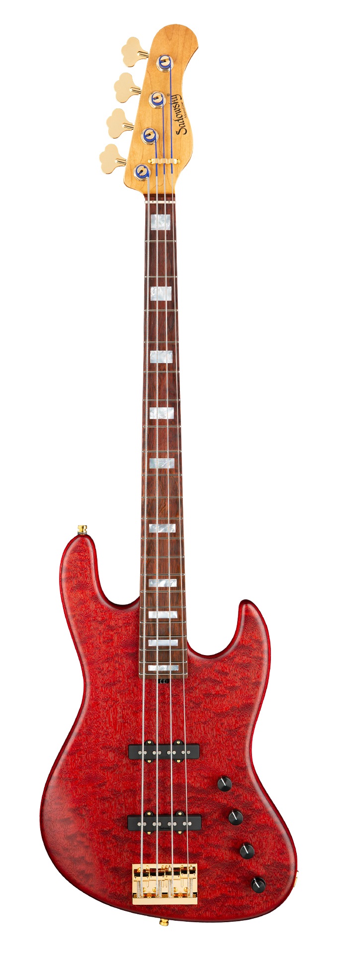 MetroLine 21-Fret Standard J/J Bass, Limited Edition 2023, 4-String - Majestic Red