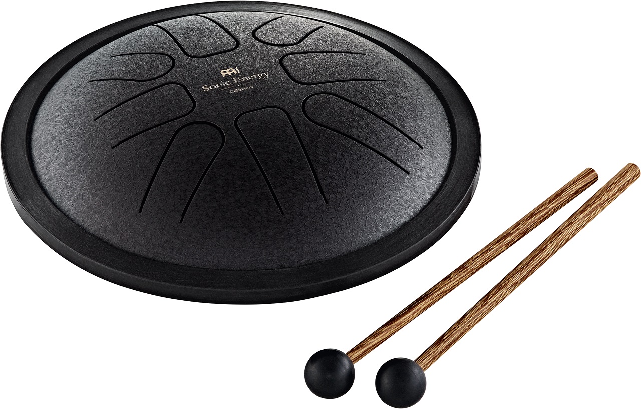 Sonic Energy Small Steel Tongue Drum F Moll, 8 Töne - schwarz