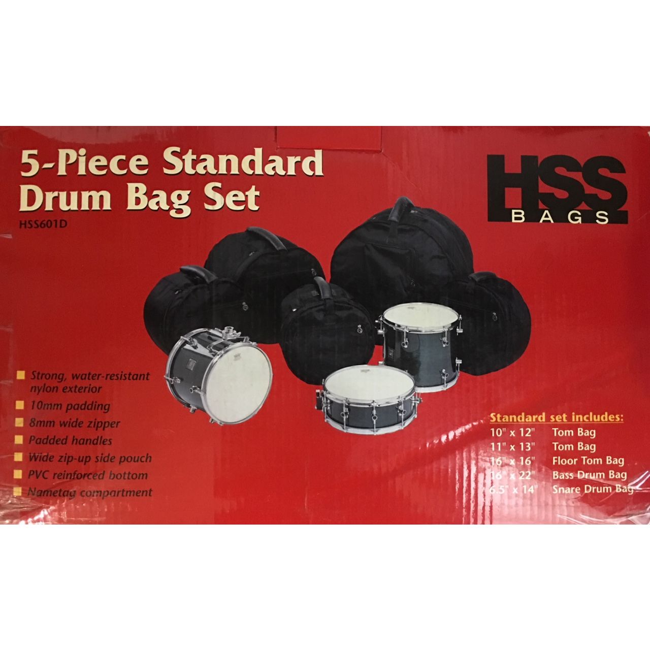 Drum Taschen Set Standard 22/16/13/12/14