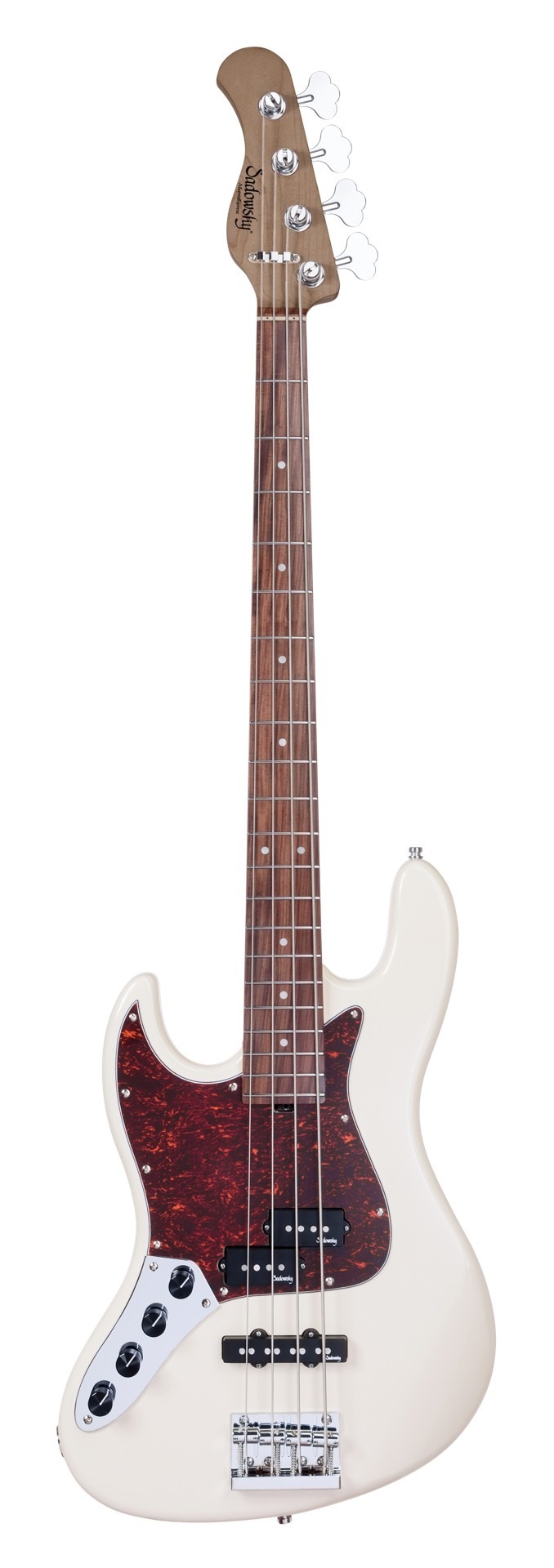 MetroExpress 21-Fret Hybrid P/J Bass, Morado Fingerboard, Lefthand, 4-String - Solid Olympic White H