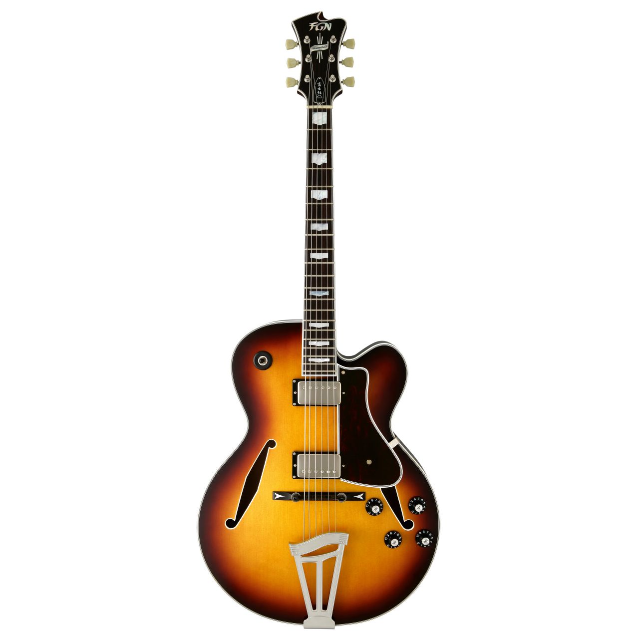 Masterfield Jazz Jazz Burst - Hollowbody E-Gitarre