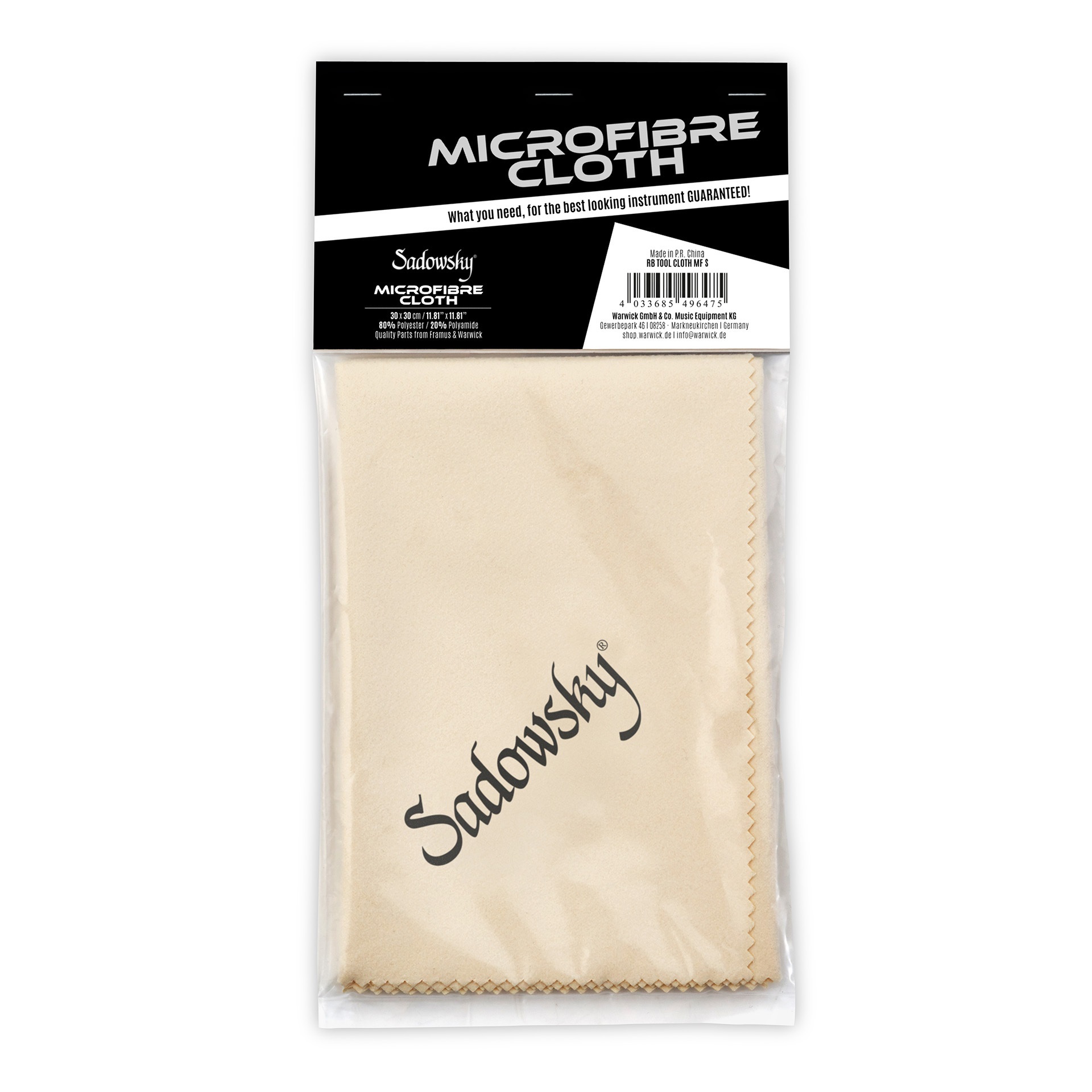 Microfiber Cloth, Sadowsky Logo Imprint (30 x 30 cm)