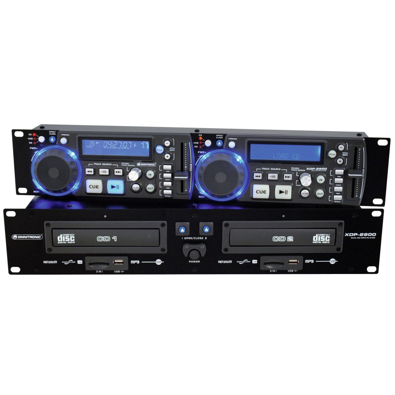 XDP-2800 Dual-CD-/MP3-Player Doppel-CD- und MP3-Player für CD, USB und SD