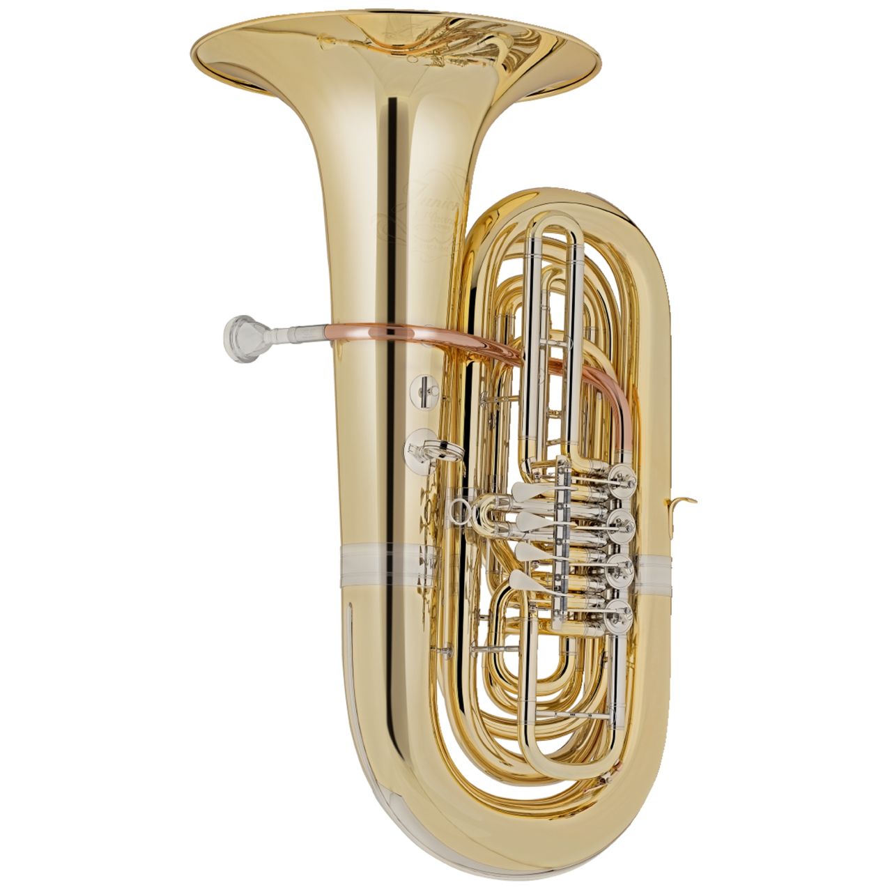 Bb Tuba, Junior, Messing, lackiert, 4 Ventile