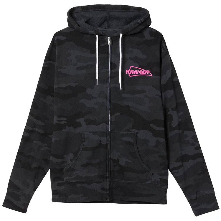 Camo Fullzip Hoodie (Black) - XL