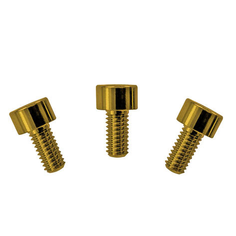 FRNCSGDP - Color Stainless Steel Nut Clamping Screws (3 pcs), Gold