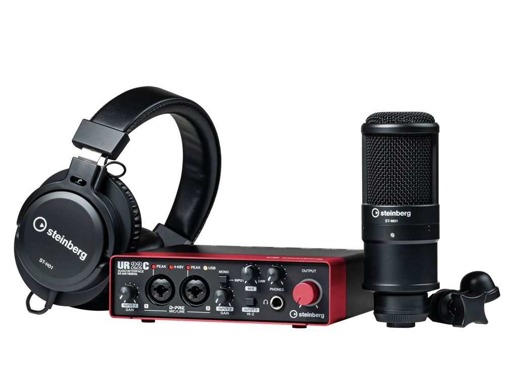 UR22C Recording Pack - UR22C Interface with Headphones and Microphone -RED-