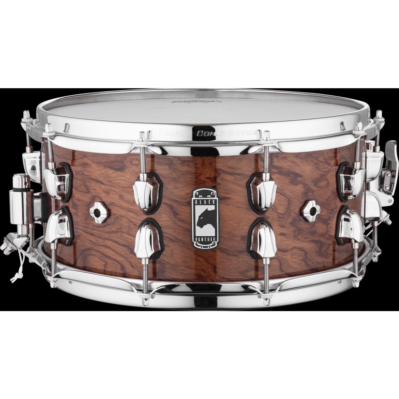 14" x 6,5" Black Panther Shadow Snare Drum in Natural Maple Burl