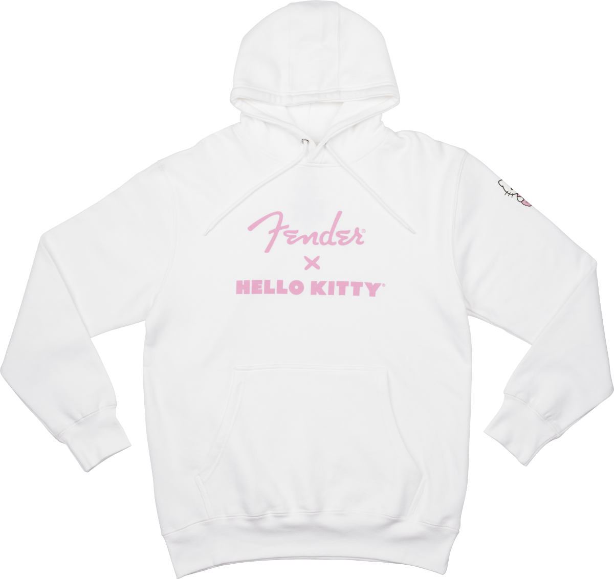 Hello Kitty® White Sleeve Logo Hoodie, L