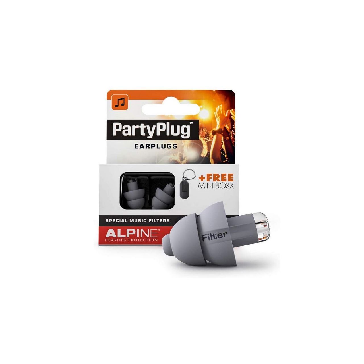 PartyPlug Gehörschutz Silber