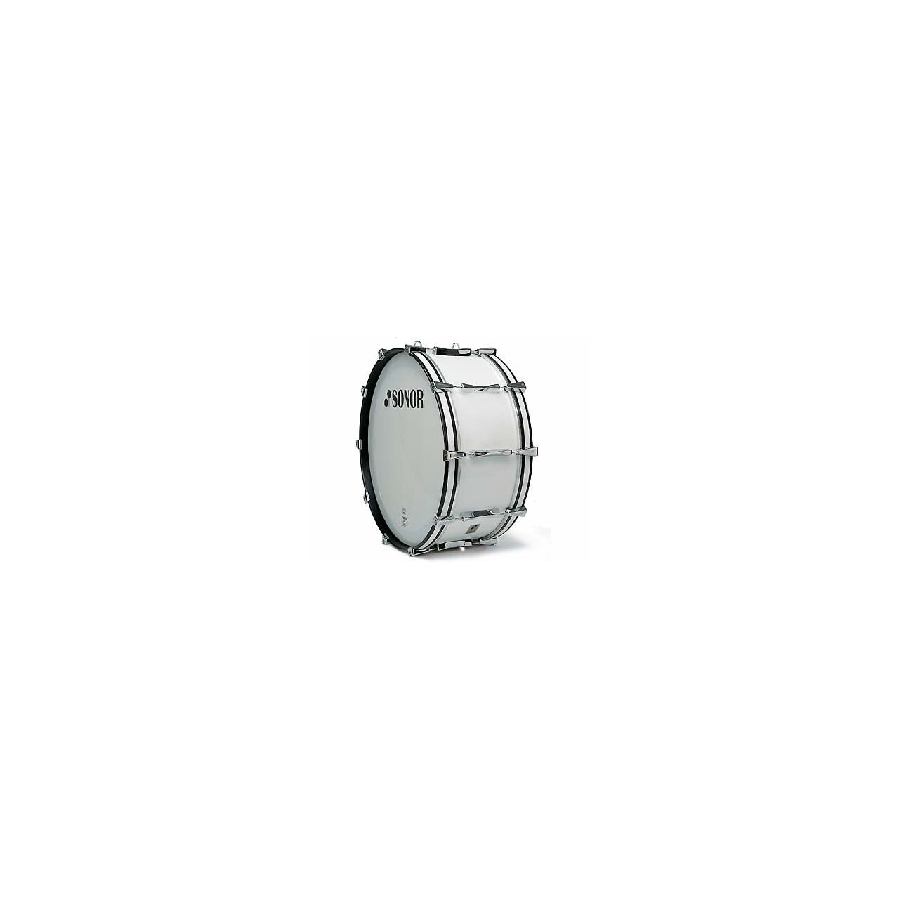 26x12"  Marching Bass Drum Covered White - MP2612CW