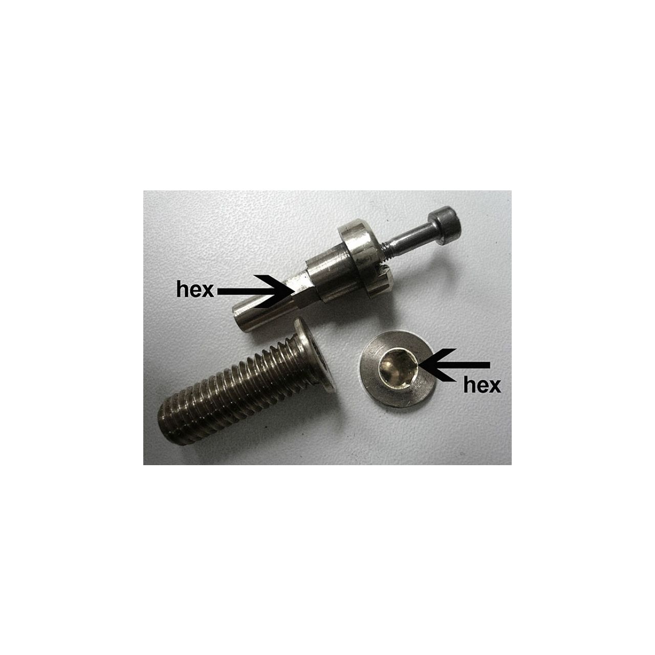 HW08N Tailpiece Lock Studs, 8mm metrisch