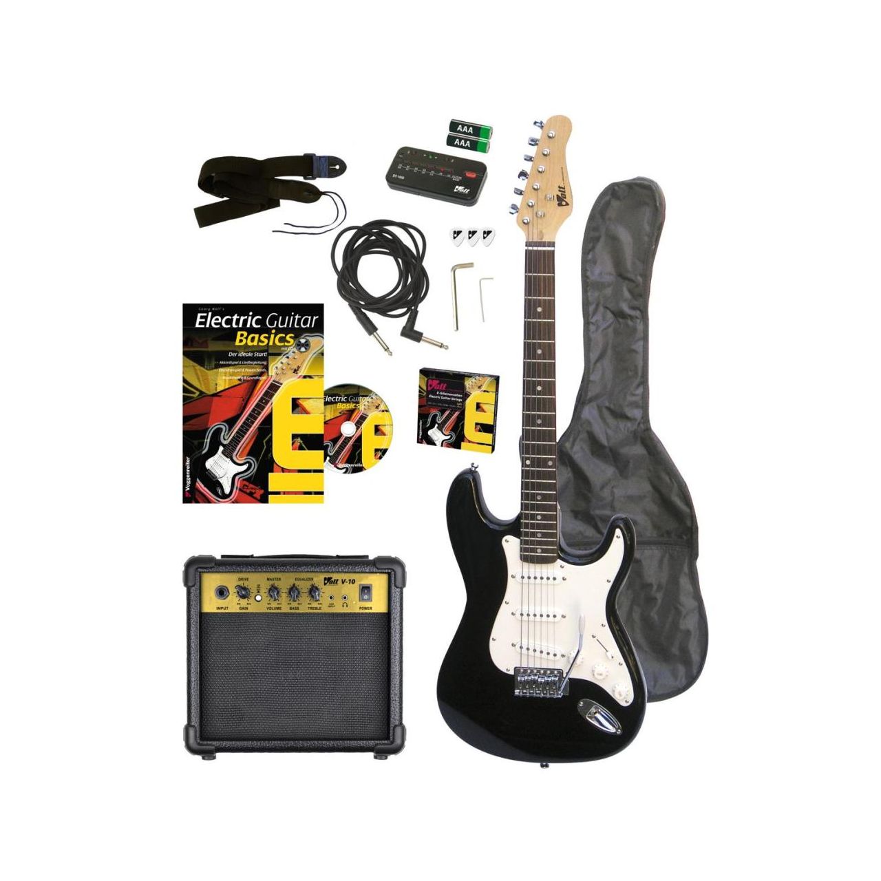 EG100 E-Gitarren-Set inkl. Verstärker und Zubehör