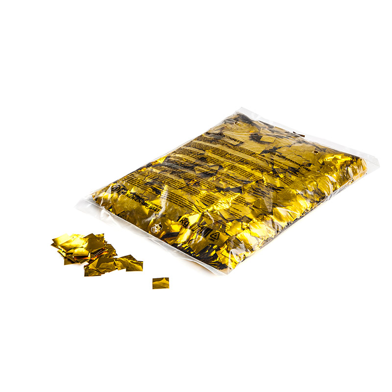 Metallic confetti squares 17x17mm - Gold