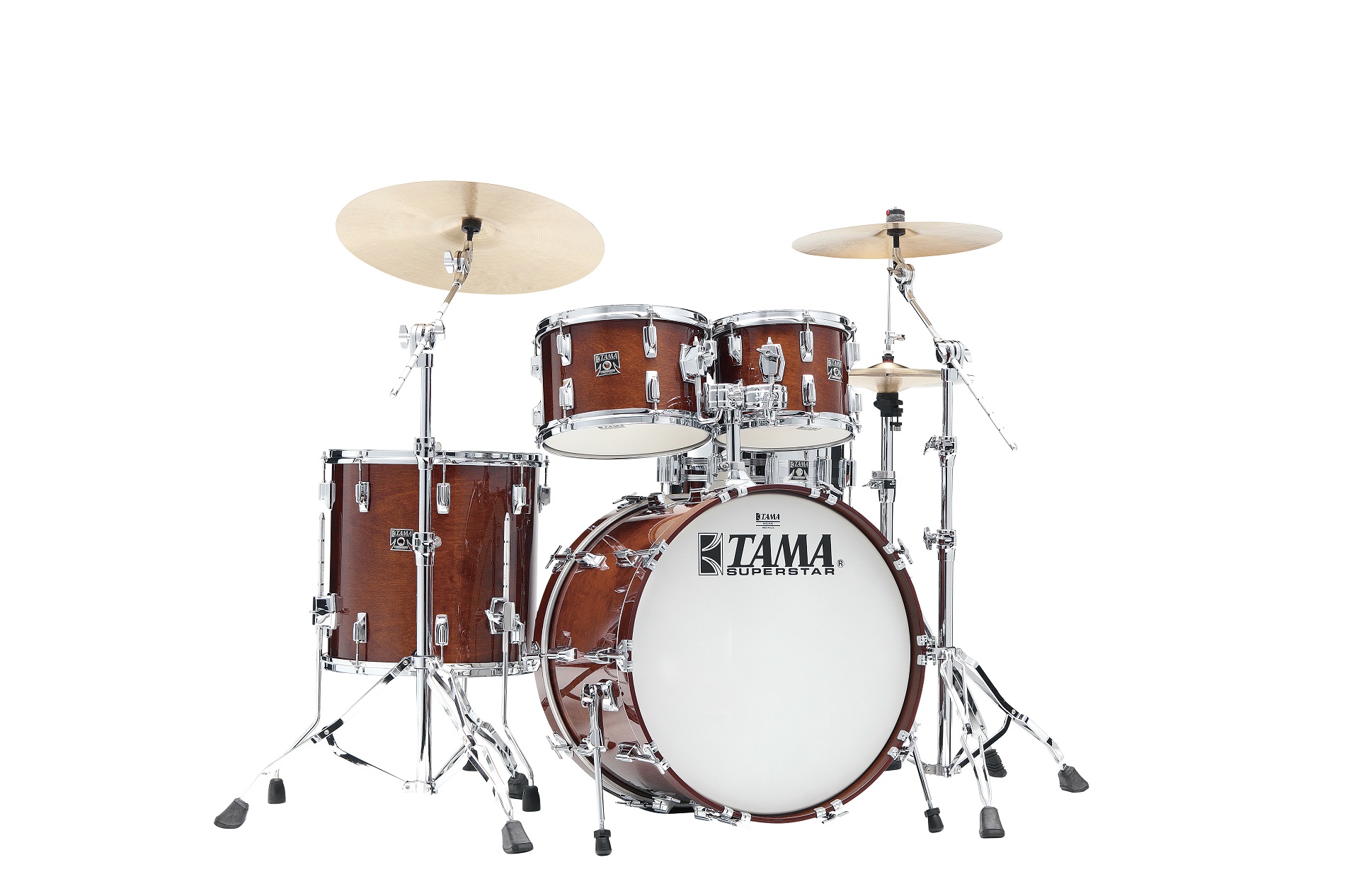 50th Limited Superstar Reissue 4-piece Shell Pack with 22" Bass Drum, Super Mahogany