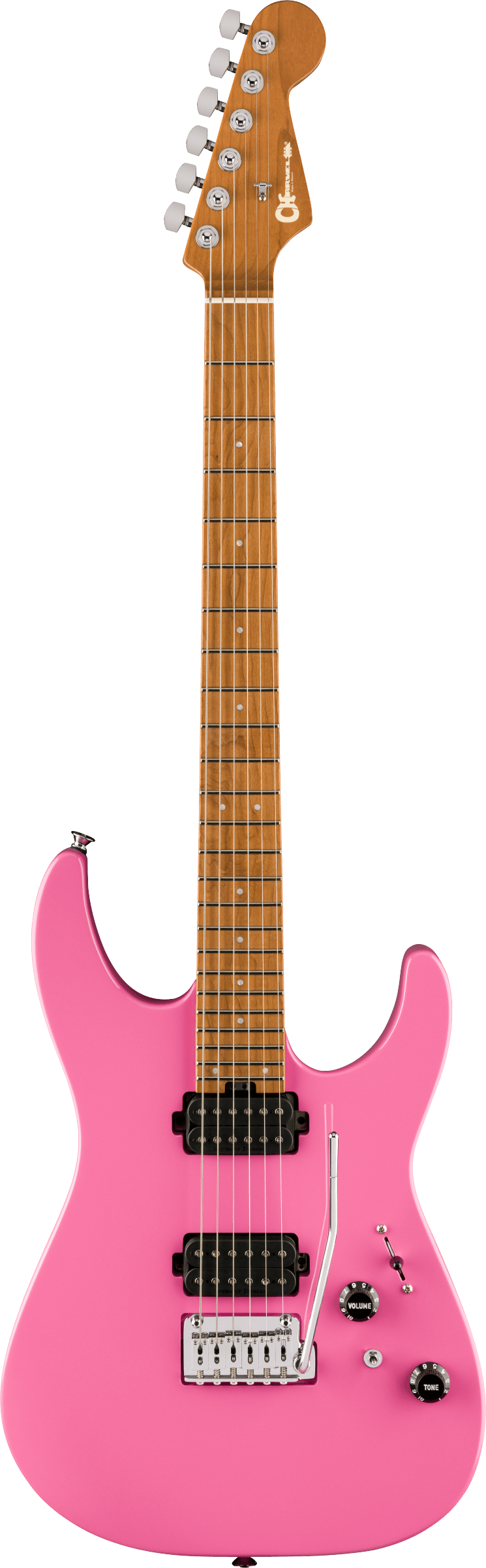 Pro-Mod DK24 HH 2PT CM, Caramelized Maple Fingerboard, Bubblegum Pink