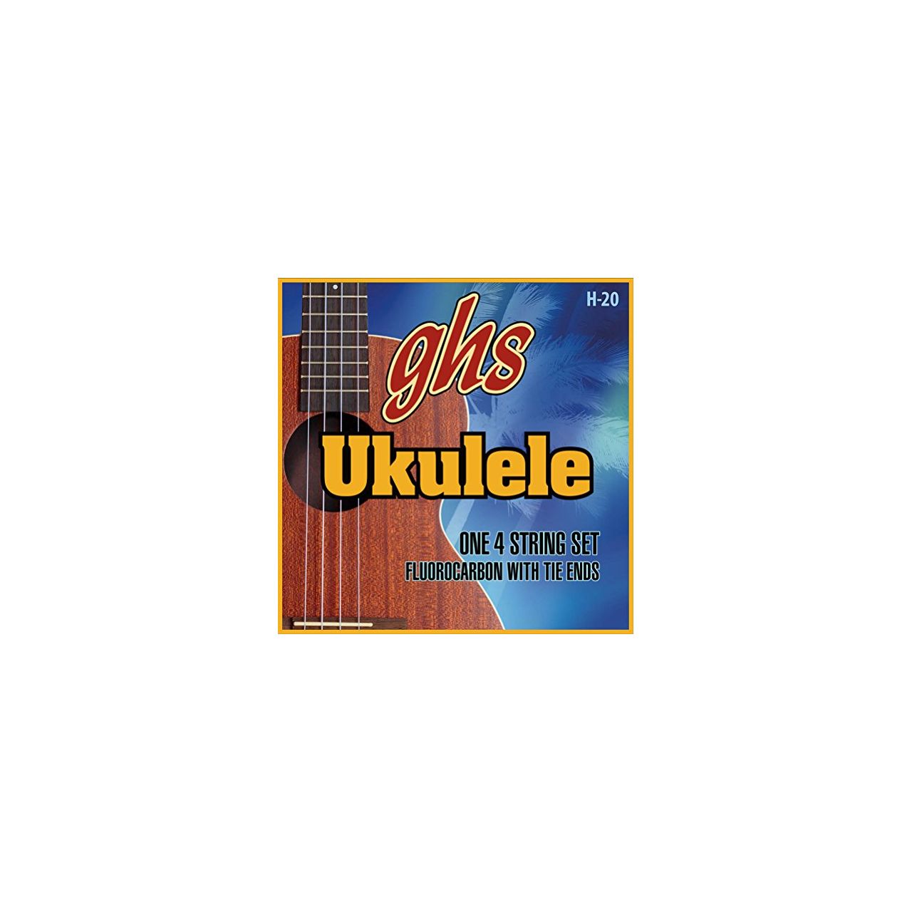 Ukulele Fluorocarbon Tie Ends - H-20 - Ukulele String Set, Soprano/Concert