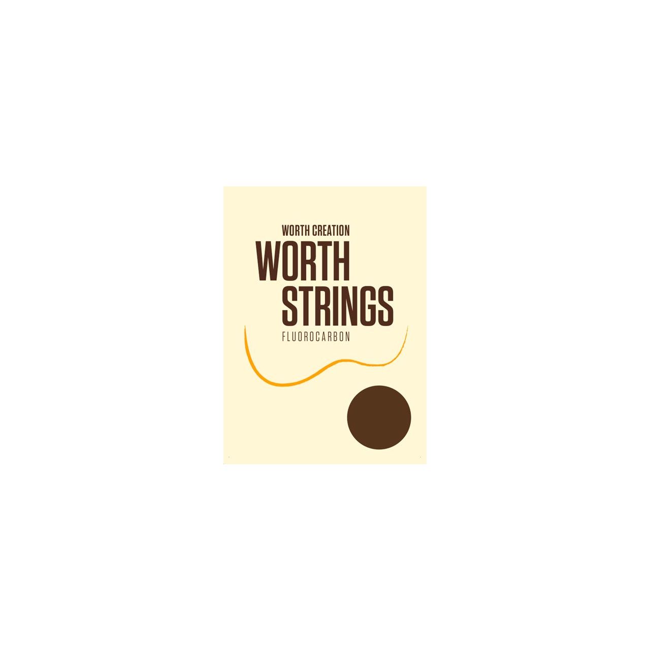 Worth Strings, Ukulelen-Saiten, Brown Fluoro-Carbon, für Tenor-Ukulele, Medium (0.0224-0.0260-0.0