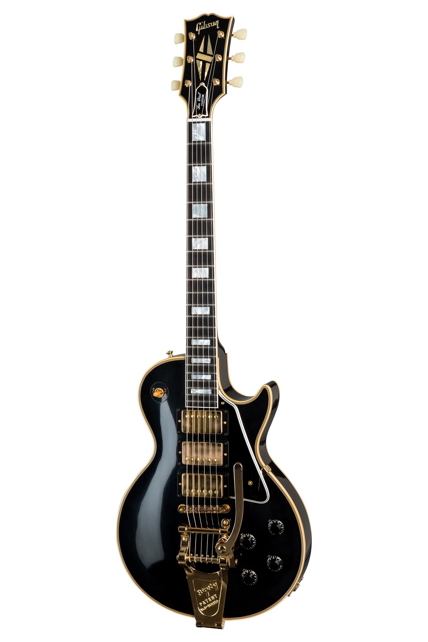 1957 Les Paul Custom Reissue, Ebony 3-Pickup Bigsby