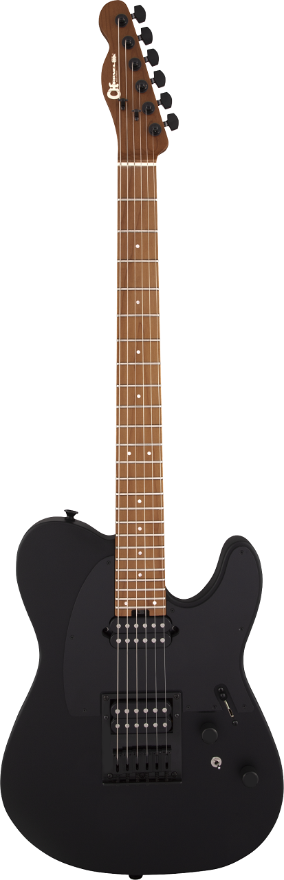 Pro-Mod So-Cal Style 2 24 HH HT CM, Caramelized Maple Fingerboard, Satin Black