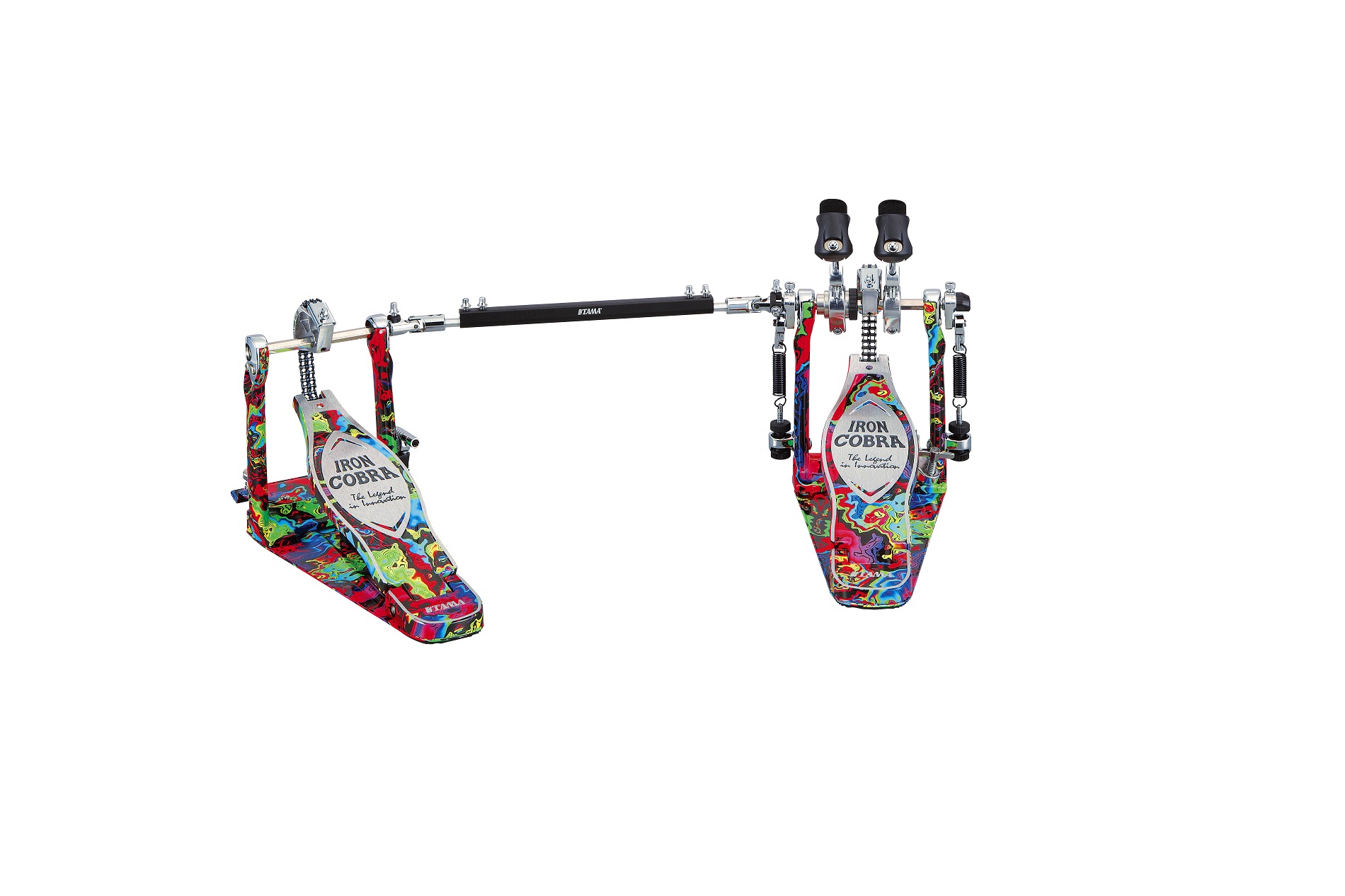 50th Limited Iron Cobra Marble Psychedelic Rainbow Rolling Glide Twin Pedal