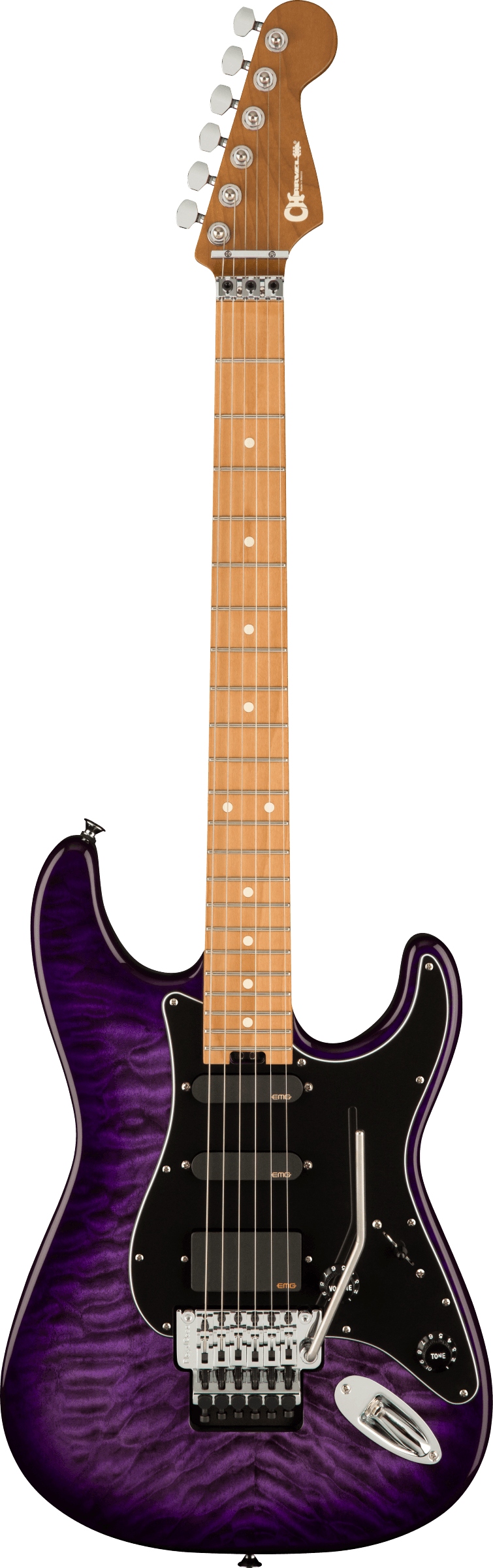 Marco Sfogli Signature Pro-Mod So-Cal Style 1 HSS FR CM QM,Transparent Purple Burst (Versandrückläuf