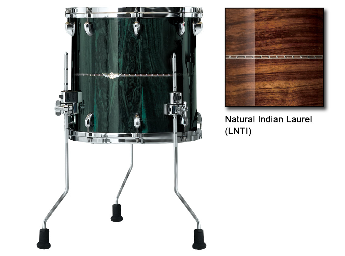 STAR Bubinga Floor Tom 16" x 16" - Natural Indian Laurel, Inlay: Only Outside