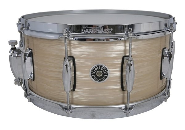 14" x 6,5" USA Brooklyn Snare Drum, Cream Oyster