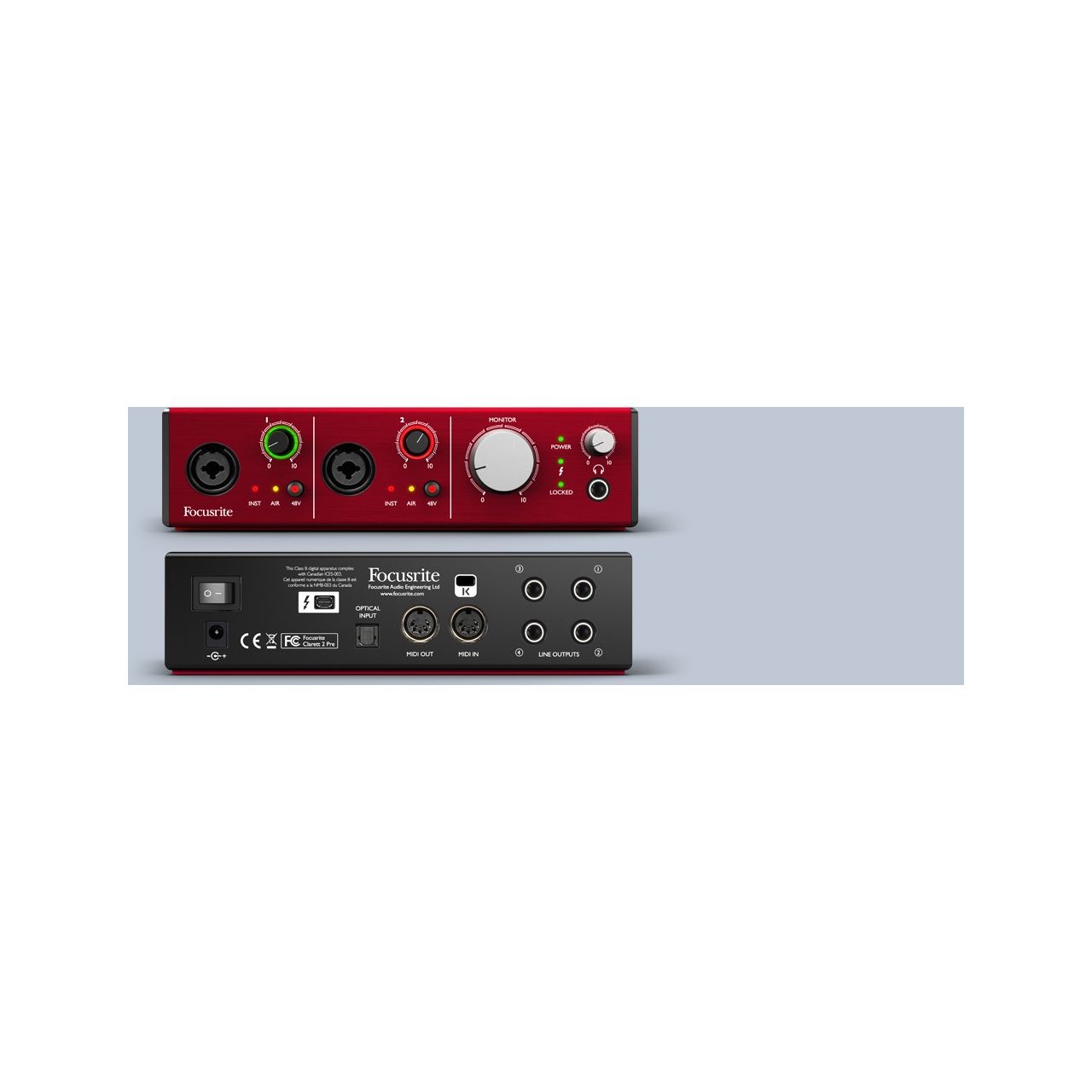 Clarett 2Pre - 10x4 TB-Interface