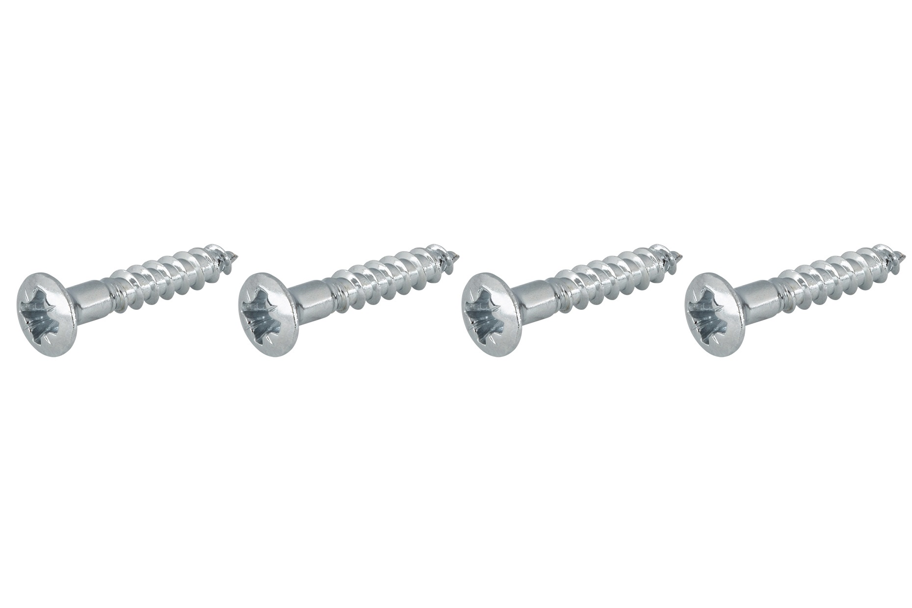 Countersunk Bridge Screw, 3,5 mm x 20 mm, 4 pcs. - Chrome