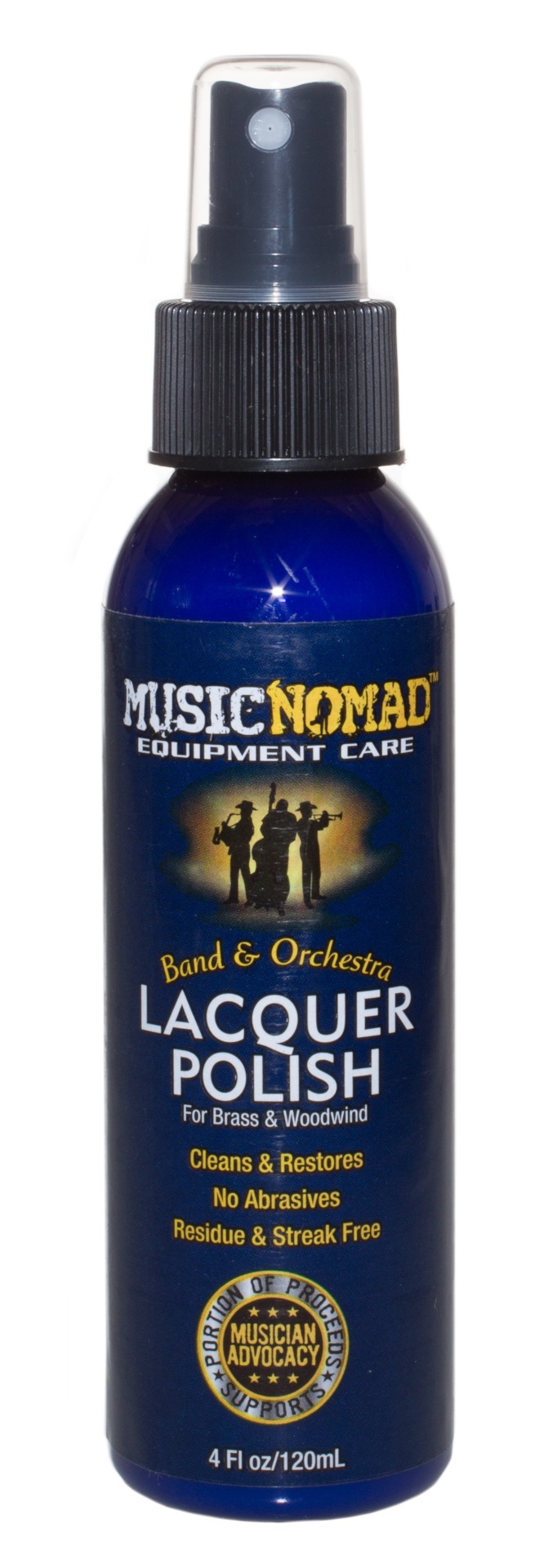 Lacquer Polish (MN700) - Cleaner and Polish for Brass and Woodwind Instruments, 120 ml (4 oz.)