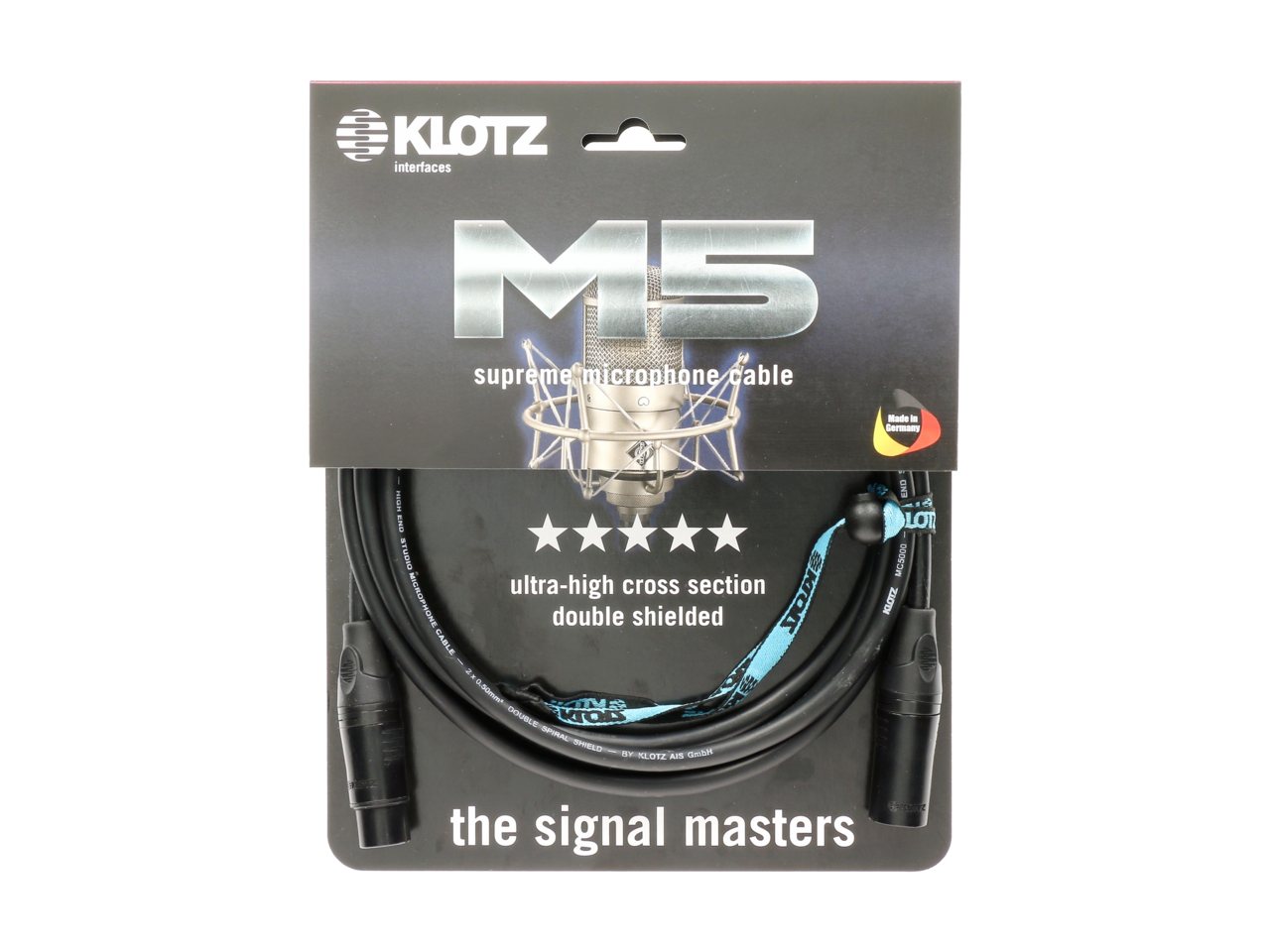 M-5 Mikrofonkabel XLR Ganzmetall 3m