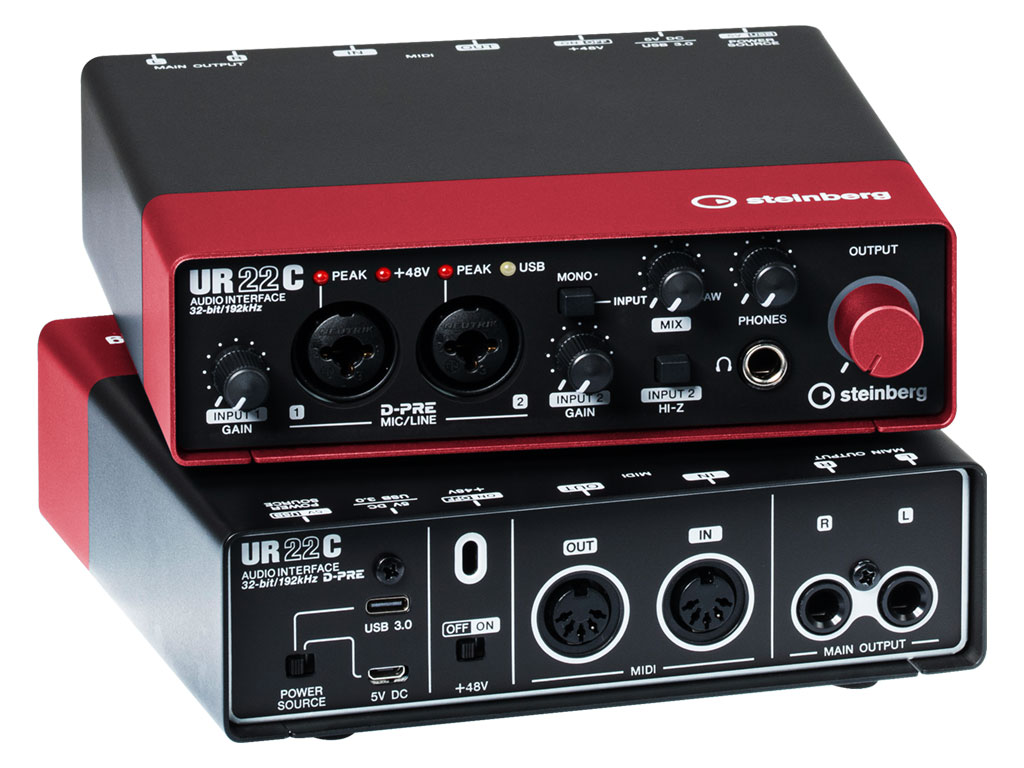 UR22C - USB 3 Audio Interface incl MIDI I/O & iPad connectivity -RED-