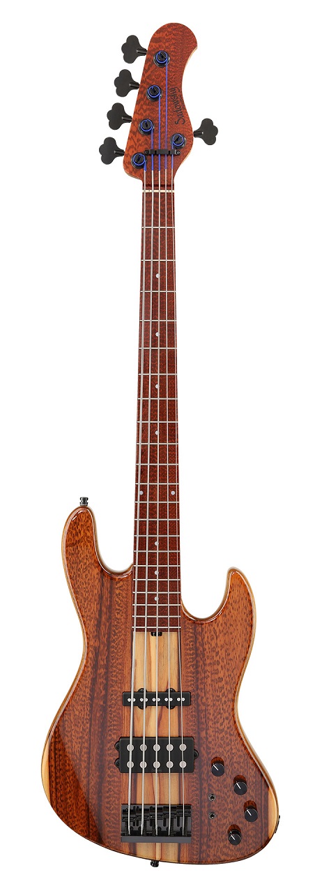 21-Fret M/M Bass, Limited Edition 2022, 5-String - Natural Transparent High Polish 