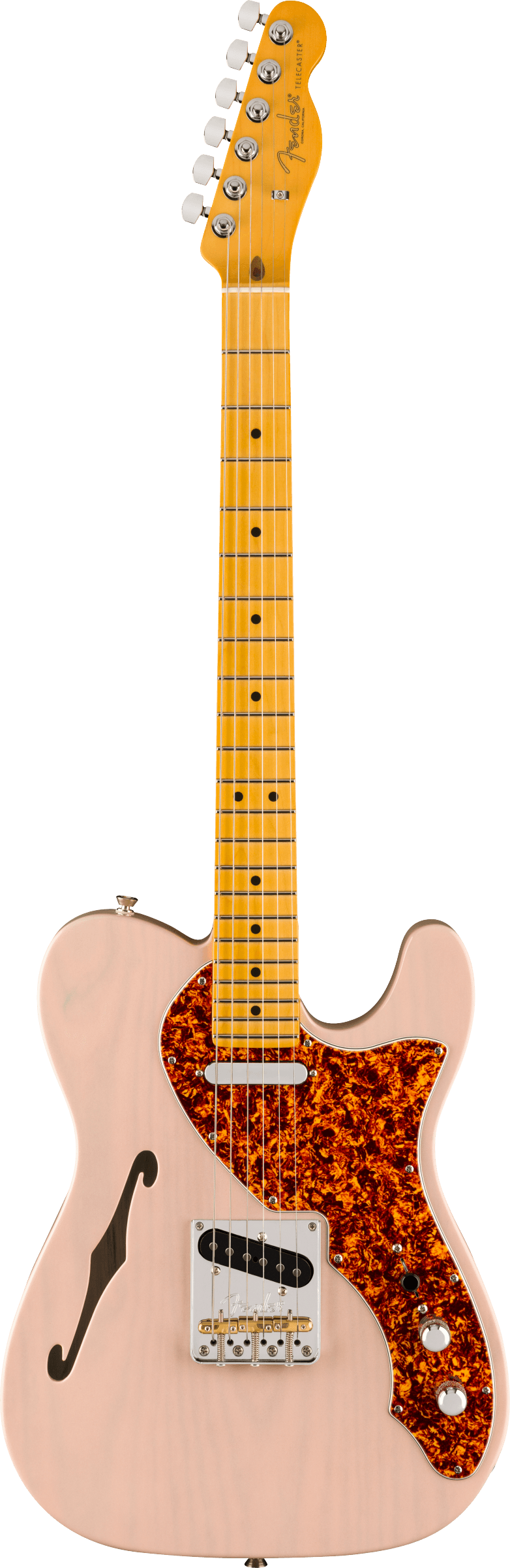 American Professional II Telecaster® Thinline, Maple Fingerboard, Transparent Shell Pink