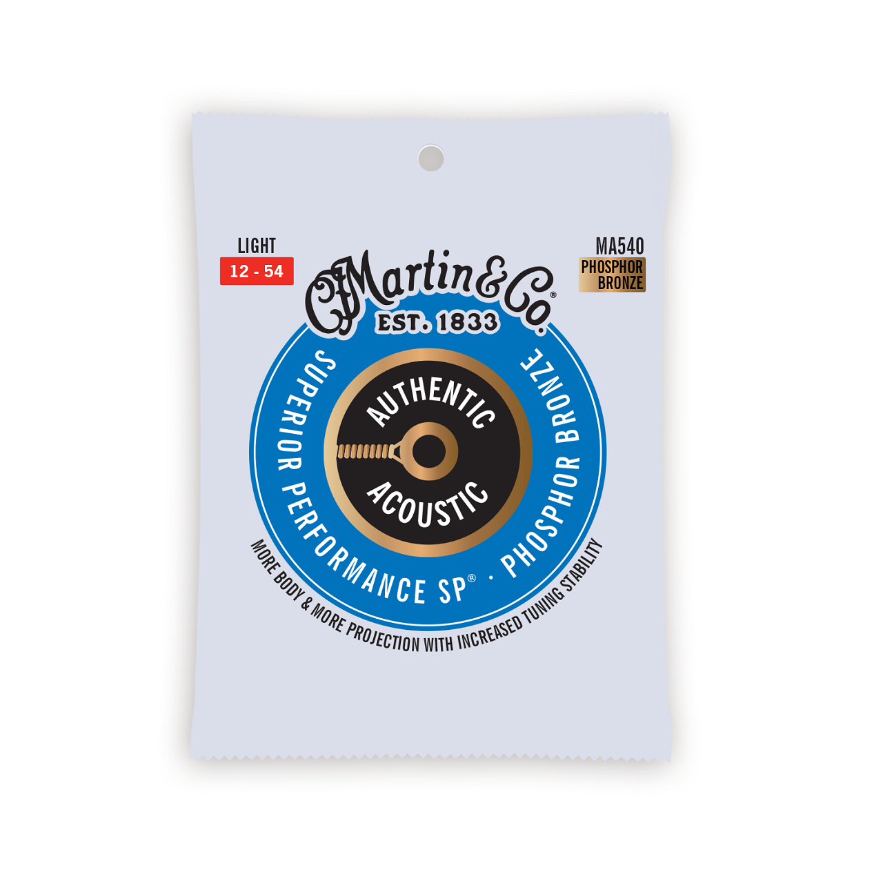 MA540 Authentic Acoustic SP® Guitar Strings 12-54, Light, 92/8