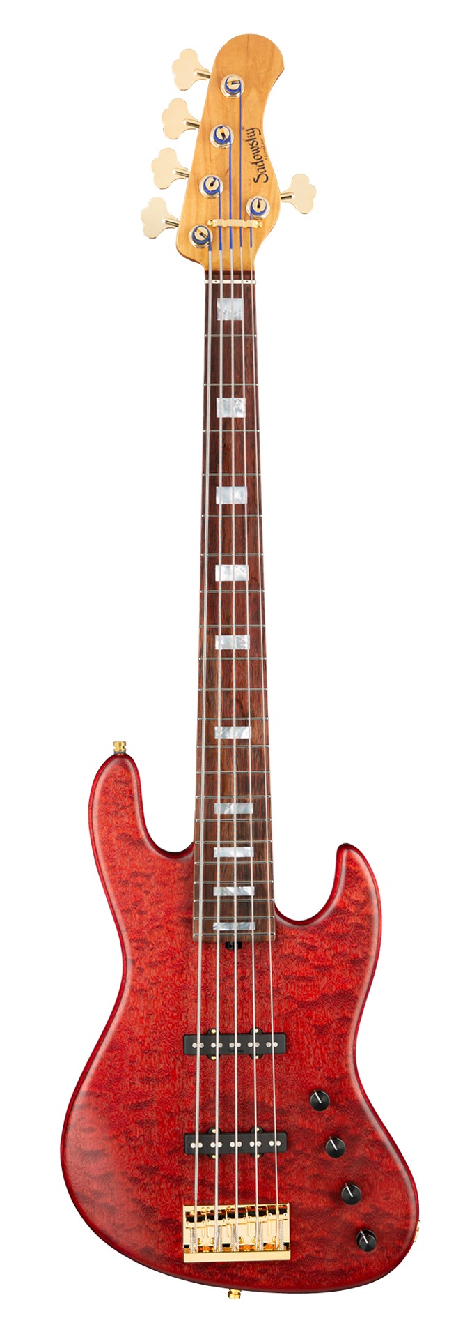 MetroLine 21-Fret Standard J/J Bass, Limited Edition 2023, 5-String - Majestic Red