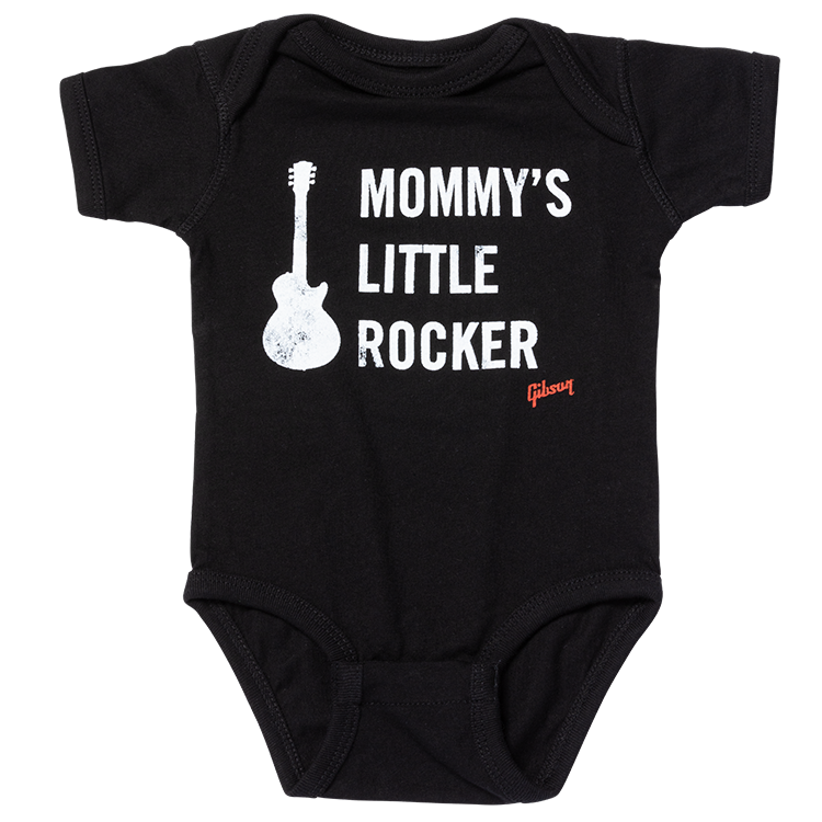 Mommy's Little Rocker Les Paul Onesie (Black) 12/18 Monate