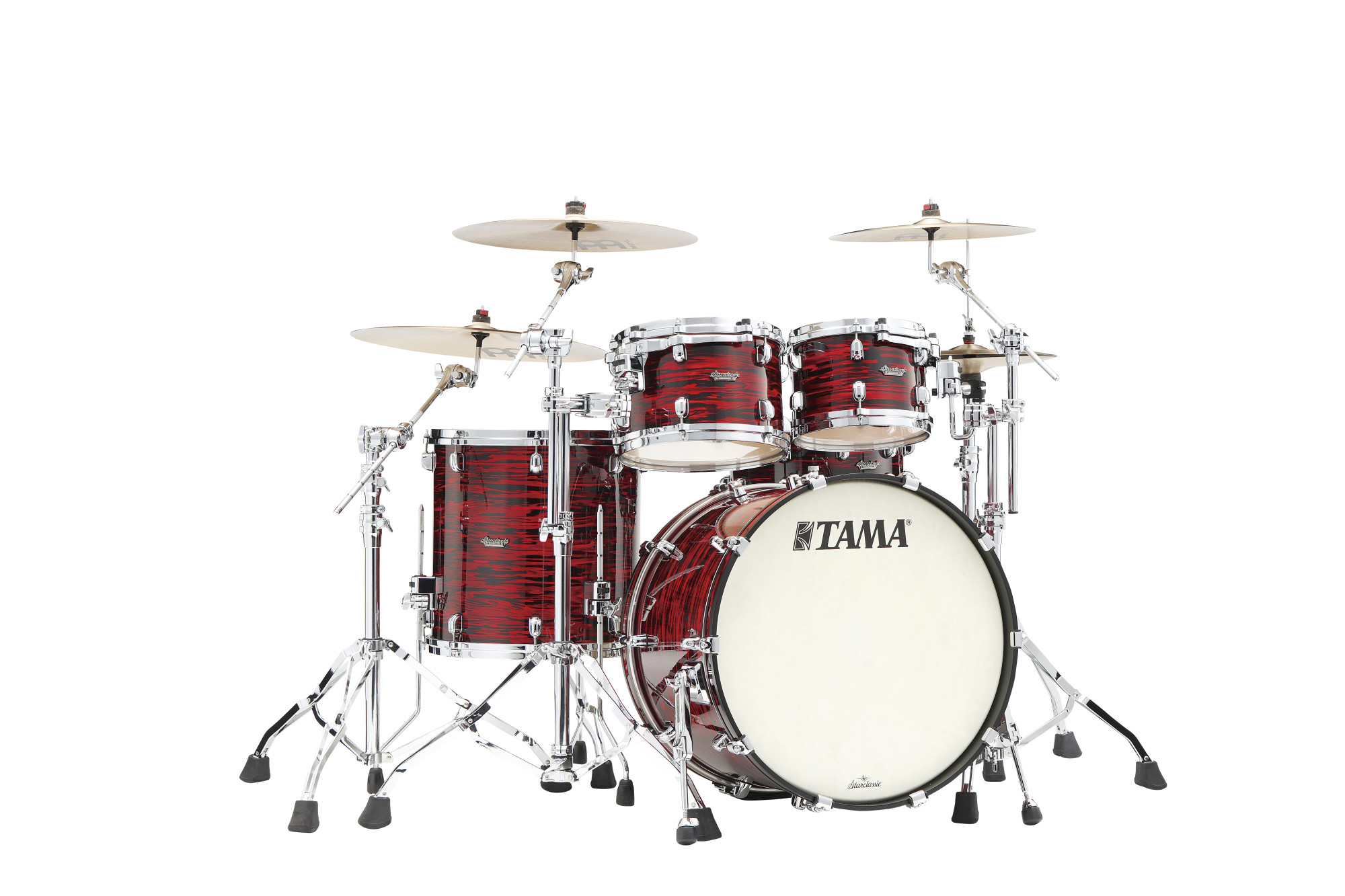 Starclassic Maple Shell Kit 4 tlg. - Red Oyster/Chrom Hardware