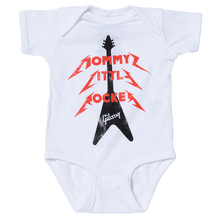 Mommy's Little Rocker Flying V Onesie (White) 12/18 Monate