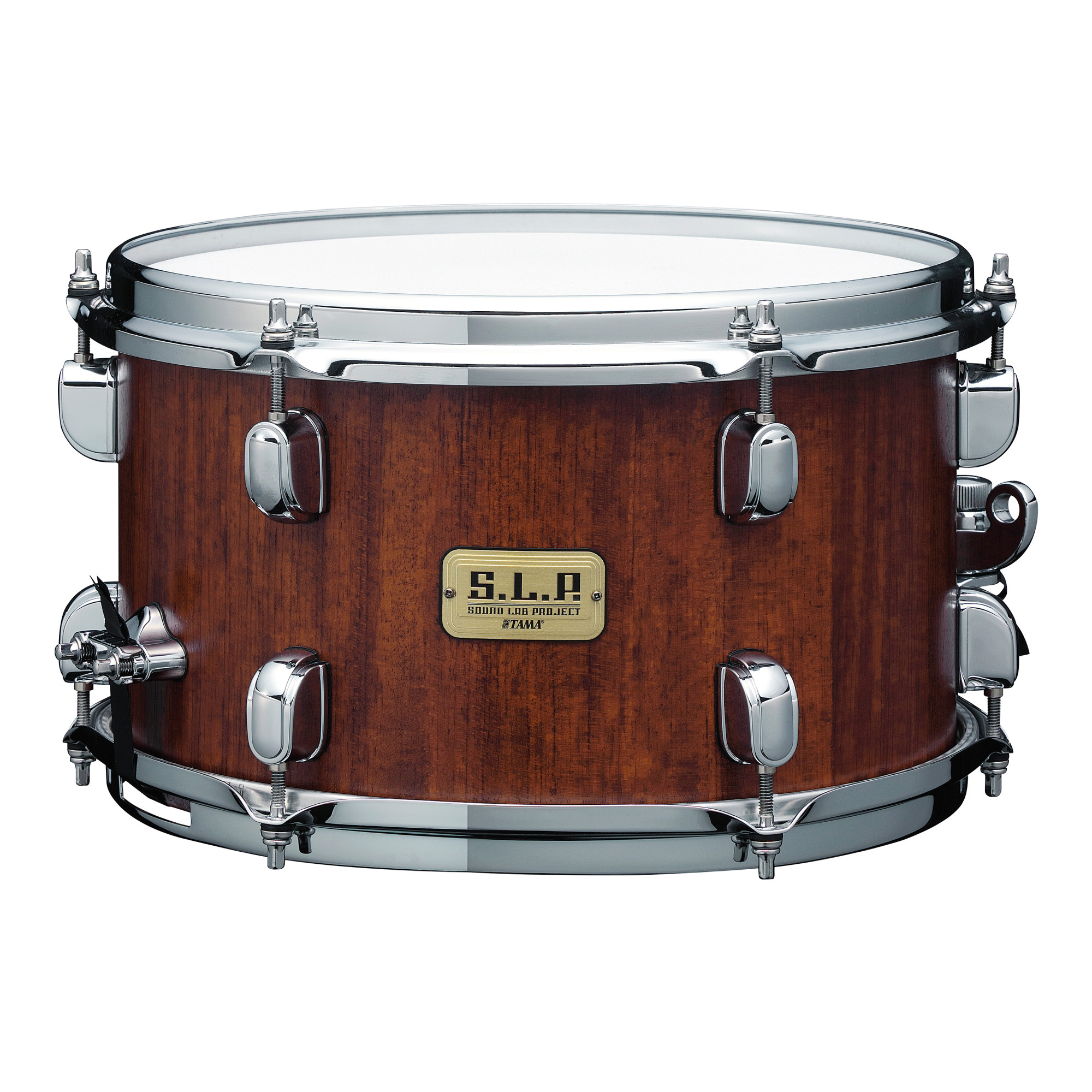 S.L.P. Mod Bubinga Snaredrum 12" x 7" - Satin Bubinga/Chrom HW