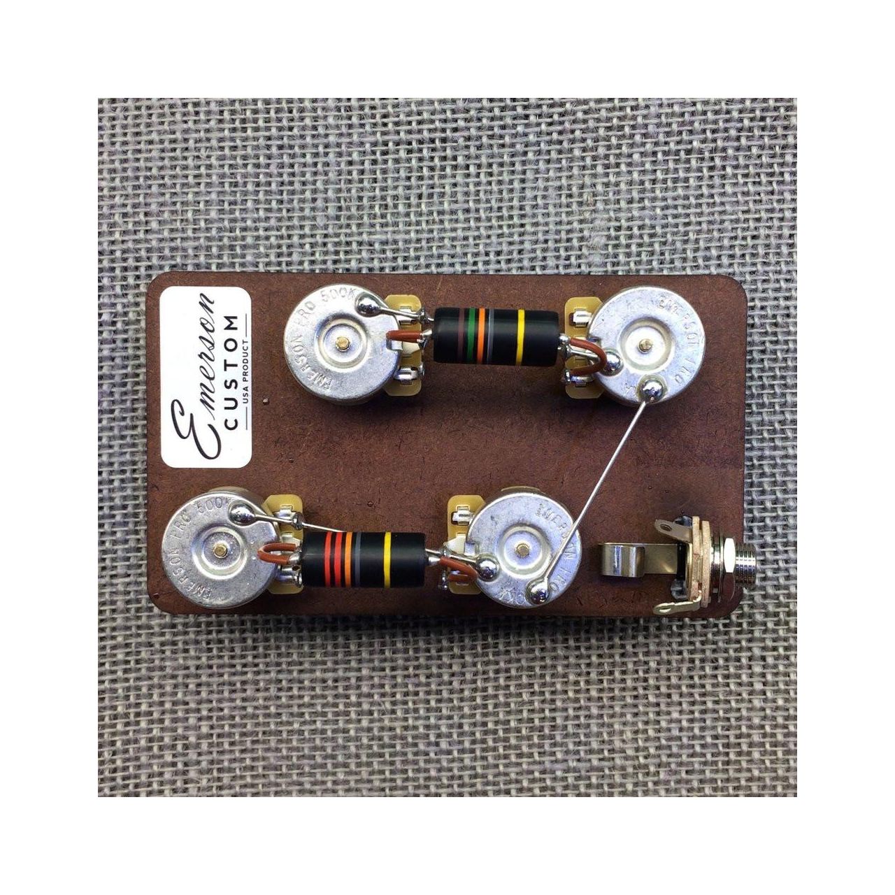 Premier Pro Les Paul Long Shaft 3/4" Prewired Kit (500K Pots, 0.022uf & 0.015uf Bumblebee Capacitors